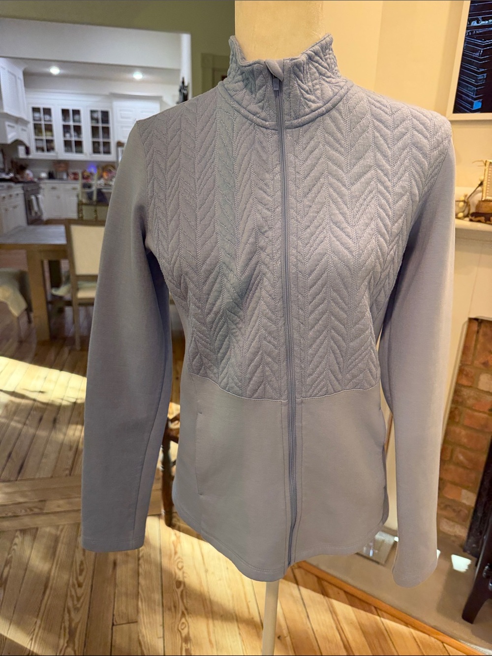 Lady Hagen Periwinkle Passion Full-Zip
Cable Knit Golf Jacket Small